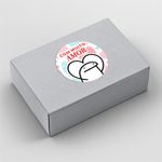 Etiqueta Adesiva Dia dos Namorados Flork Redonda 4,3x4,3cm Pacote com 10 unidades