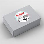 Etiqueta Adesiva Dia dos Namorados Flork Redonda 4,3x4,3cm Pacote com 10 unidades
