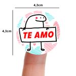 Etiqueta Adesiva Dia dos Namorados Flork Redonda 4,3x4,3cm Pacote com 10 unidades