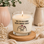 Etiqueta Flork Dia dos Namorados 5x10cm Transparente Pacote com 5 Unidades Ideal para Vela Copo de Vela