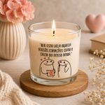 Etiqueta Flork Dia dos Namorados 5x10cm Transparente Pacote com 5 Unidades Ideal para Vela Copo de Vela