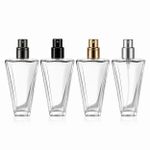 Frasco Vidro Cristal Trapézio + Válvula Recrave Spray Várias Cores
