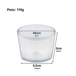 Copo Pote Vidro Patê Preto Fosco para Vela Artesanal 150ml 