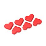 Molde de Silicone 6 Mini Corações 3D