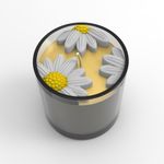 Forma de Silicone Margarida Bipartida Para velas | Gesso | Biscuit P1-96