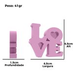 Forma de Silicone LOVE Escultural 3D