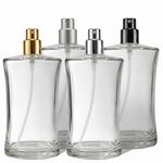 Frasco Vidro Cristal Picolo 100ml (Recrave) + Válvula Spray Várias Cores