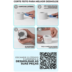 Molde de Silicone Tangerina (Bergamota / Mexerica) sem Casca - Ib-165 (P1-73)