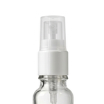 Frasco Vidro Cristal Amostra Flaconete Cilíndrico 20ml (18/410) + Válvula Spray Várias Cores + Sobretampa