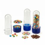 Kit Frasco Tubete de Acrilico 08cm Bolha de Sabão Com Tampa