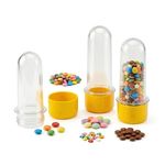 Kit Frasco Tubete de Acrilico 08cm Bolha de Sabão Com Tampa