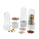 Kit Frasco Tubete de Acrilico 08cm Bolha de Sabão Com Tampa