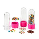 Kit Frasco Tubete de Acrilico 08cm Bolha de Sabão Com Tampa