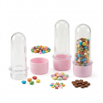 Kit Frasco Tubete de Acrilico 08cm Bolha de Sabão Com Tampa