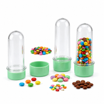 Kit Frasco Tubete de Acrilico 08cm Bolha de Sabão Com Tampa