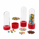 Kit Frasco Tubete de Acrilico 08cm Bolha de Sabão Com Tampa