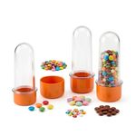 Kit Frasco Tubete de Acrilico 08cm Bolha de Sabão Com Tampa