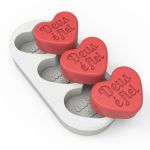 Molde de Silicone Coração “Deus é Fiel” para Sabonetes, Lembrancinhas e Artesanato