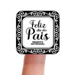 Etiqueta Adesiva Vinil Dia dos Pais Lembrancinha 4,3x4,3cm Pacote com 10 unidades
