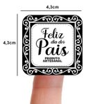 Etiqueta Adesiva Vinil Dia dos Pais Lembrancinha 4,3x4,3cm Pacote com 10 unidades