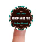 Etiqueta Adesiva Vinil Dia dos Pais Lembrancinha 4,3x4,3cm Pacote com 10 unidades