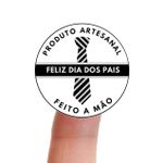 Etiqueta Adesiva Vinil Dia dos Pais Lembrancinha 4,3x4,3cm Pacote com 10 unidades