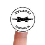 Etiqueta Adesiva Vinil Dia dos Pais Lembrancinha 4,3x4,3cm Pacote com 10 unidades