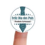 Etiqueta Adesiva Vinil Dia dos Pais Lembrancinha 4,3x4,3cm Pacote com 10 unidades