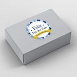 Etiqueta Adesiva Vinil Dia dos Pais Lembrancinha 4,3x4,3cm Pacote com 10 unidades