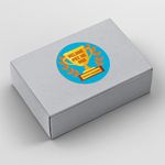 Etiqueta Adesiva Vinil Dia dos Pais Lembrancinha 4,3x4,3cm Pacote com 10 unidades