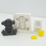 Molde Silicone Macaco Encaixe (P1-100)