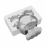 Molde de Silicone Zebrinha Encaixe Lembrancinha