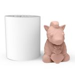 Molde de Silicone Zebra Zebrinha Sentada para Sabonete e Lembrancinhas