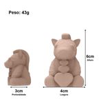 Molde de Silicone Zebra Zebrinha Sentada para Sabonete e Lembrancinhas