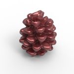 Molde de Silicone Mini Pinha Natal para Sabonetes e Velas Artesanais