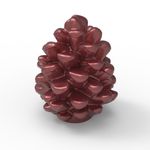 Molde de Silicone Mini Pinha Natal para Sabonetes e Velas Artesanais