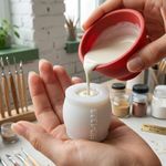 Molde de Silicone Mini Pinha Natal para Sabonetes e Velas Artesanais