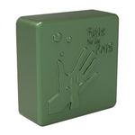 Forma de Silicone Quadrada Feliz dia dos Pais Mãos Juntas