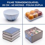 Plastico Filme Termo Encolhivel 1 Metro X 26 Cm (Folha Dupla) 40 Micras