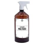 Frasco PET Ambar 1L para Lavanderia com Rótulo em Vinil à Prova d'Água