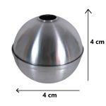Forma Esfera Alumínio 04cm Diametro para Bath Bombs