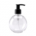 Frasco Pet Cristal Saboneteira Bola 300ml 28/410 Com Válvula Pump para Sabonete Liquido Shampoo Condicionador Creme Hidratante Detergente