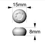 Molde de Silicone 8 Blueberry Mirtilo Realista para Artesanato Sabonete Resina Gesso Vela