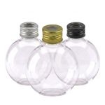 Kit Frasco Pet Cristal Bola Redondo 300ml 28/410 Com Tampa Furada para Difusor Aromatizador 