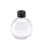 Kit Frasco Pet Cristal Bola Redondo 300ml 28/410 Com Tampa Furada para Difusor Aromatizador 