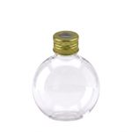 Kit Frasco Pet Cristal Bola Redondo 300ml 28/410 Com Tampa Furada para Difusor Aromatizador 