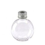 Kit Frasco Pet Cristal Bola Redondo 300ml 28/410 Com Tampa Furada para Difusor Aromatizador 
