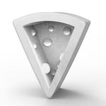 Forma de Silicone Fatia de Queijo Comida Artesanato para Sabonete Resina Gesso Vela Biscuit