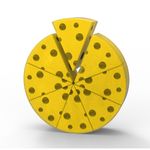 Forma de Silicone Fatia de Queijo Comida Artesanato para Sabonete Resina Gesso Vela Biscuit