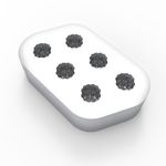Molde de Silicone 6 Cavidades Framboesas Frutas Hiper-realistas